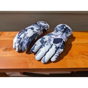 Anti Slip Ski Gloves Snow Gloves Ribbed Cuff Designed Warm Mittens for Outdoor